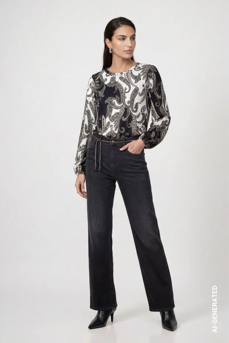 Sweatshirt mit Paisleymuster