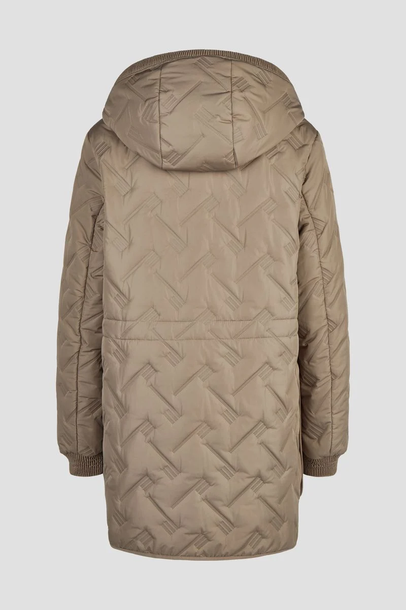 Sandwich-Steppjacke mit Kapuze