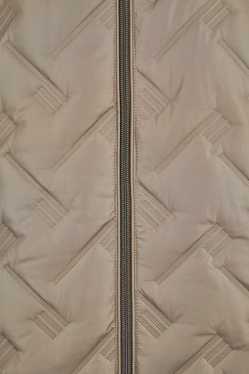 Sandwich-Steppjacke mit Kapuze