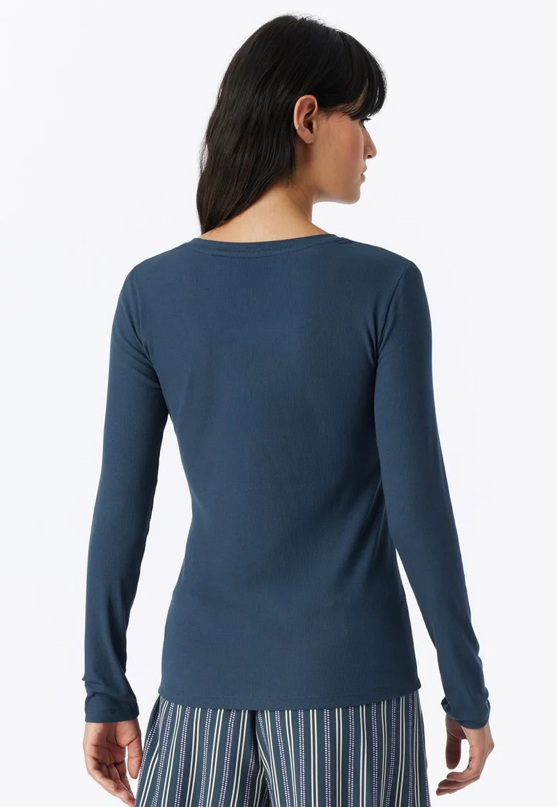 Shirt langarm Knopfleiste