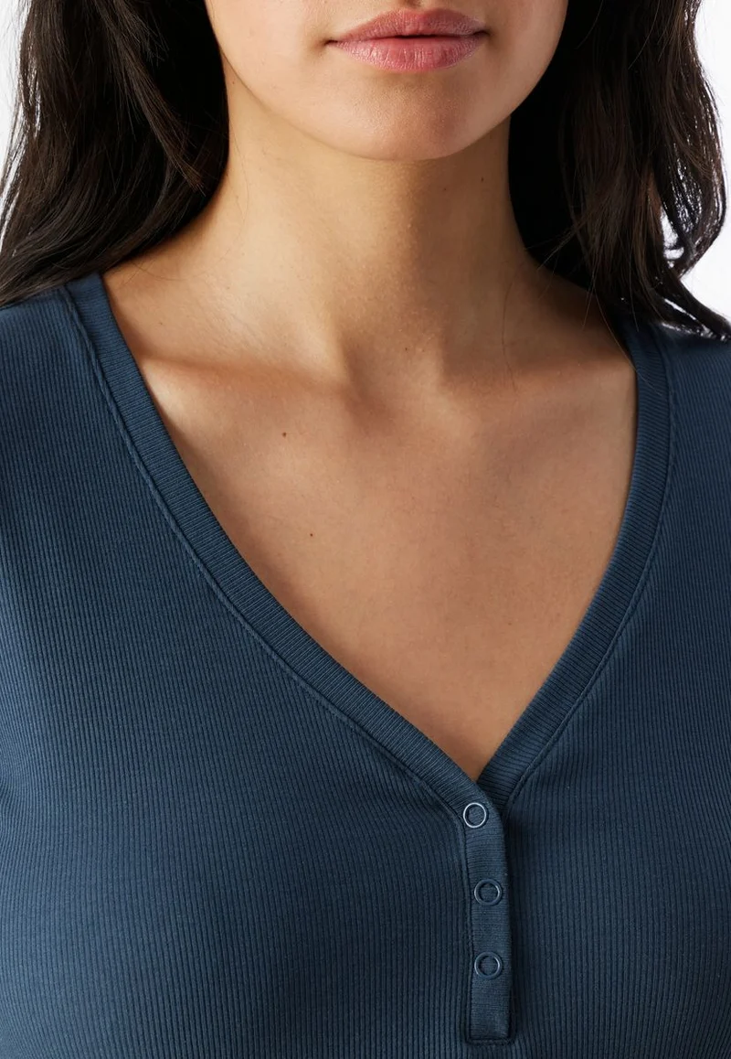 Shirt langarm Knopfleiste