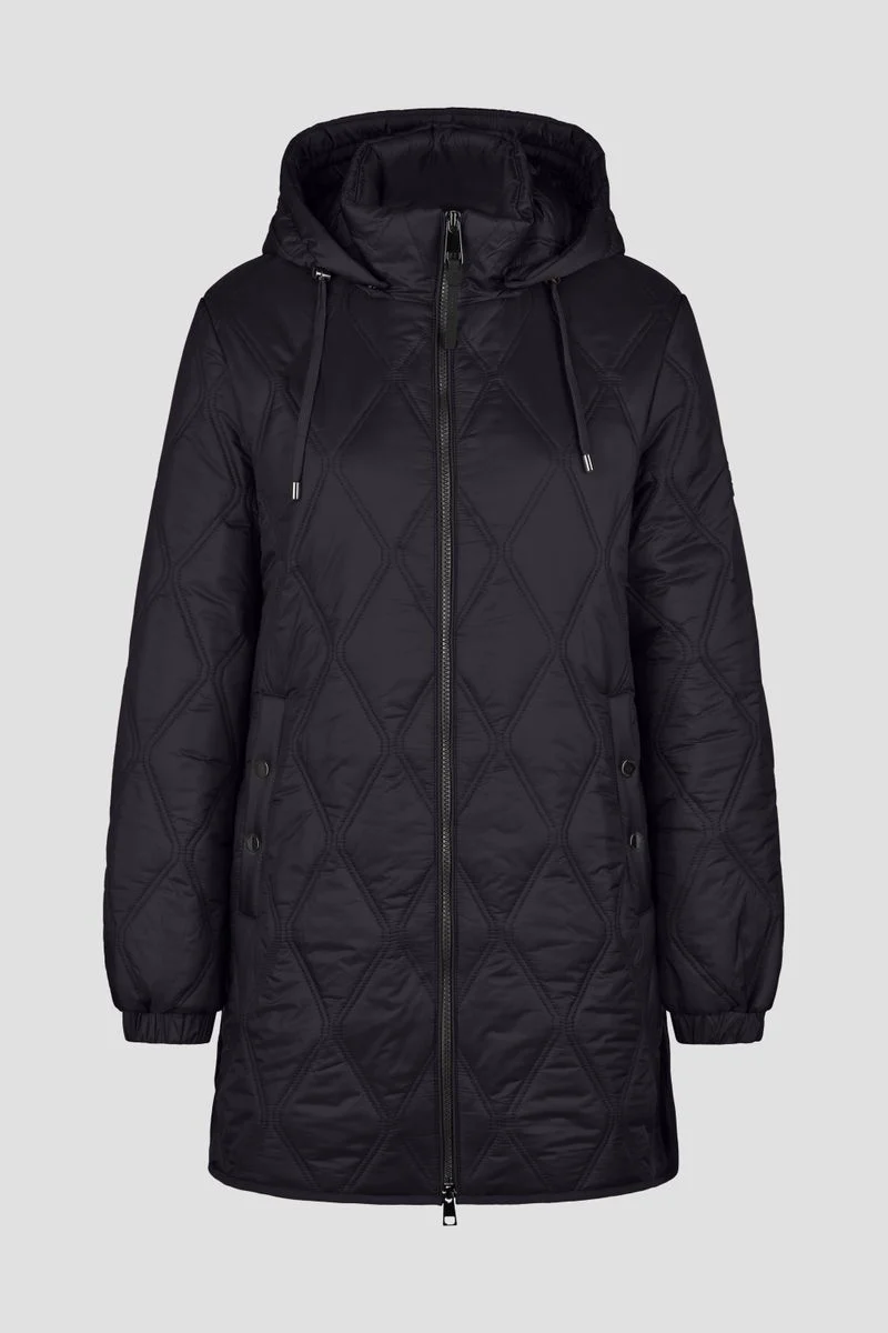 Sandwich-Steppjacke mit Kapuze