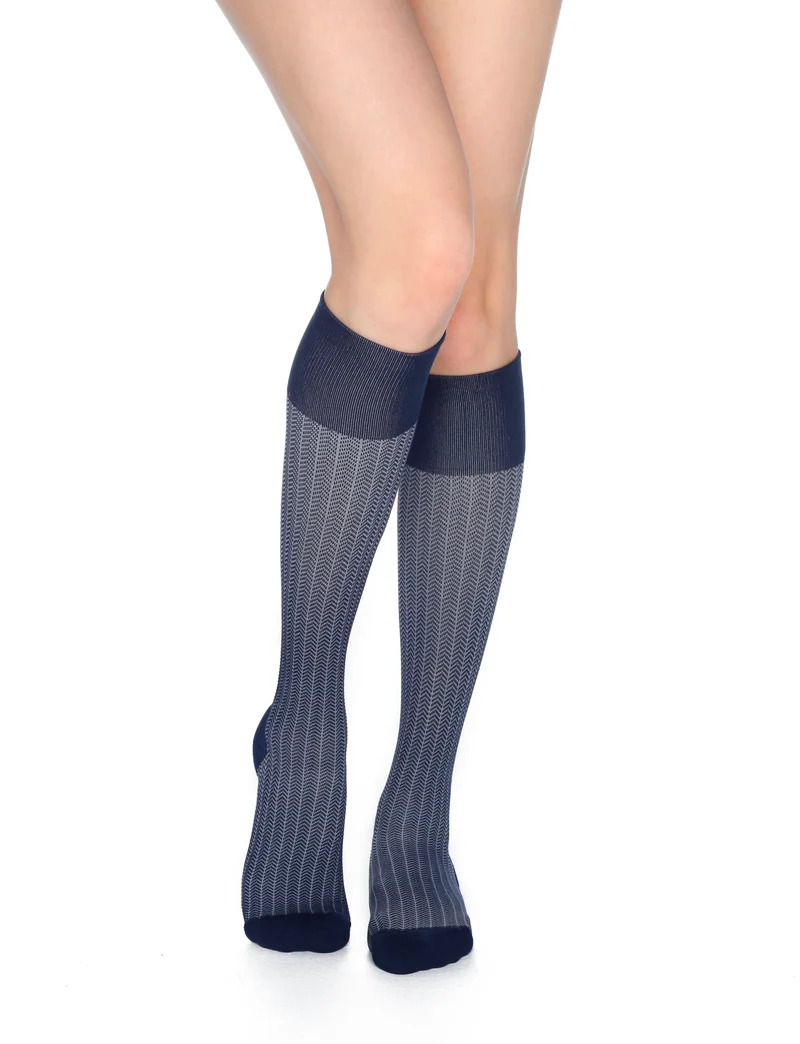 Rejuva Herringbone Compression Socks 15-20 mmHg
