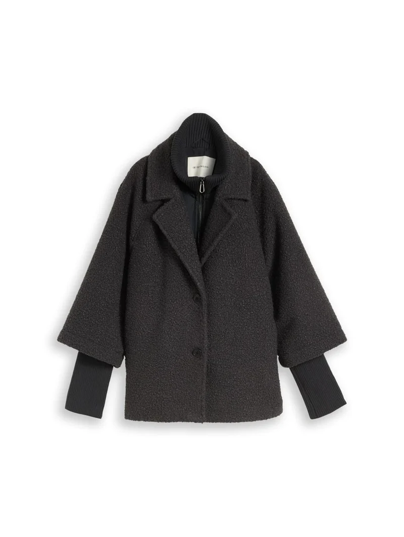 Cosy Cape Jacke im 2-in-1-Look