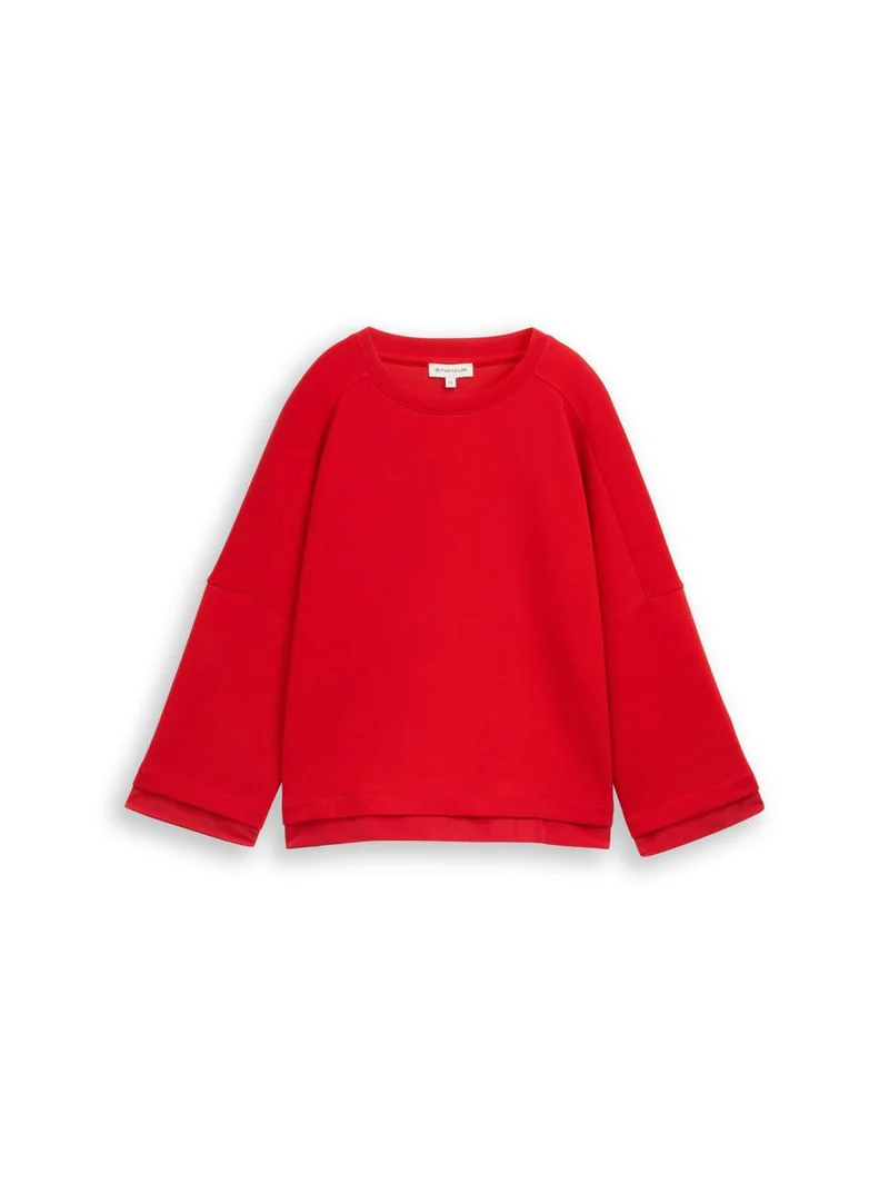 Loose Fit Sweatshirt mit 7/8-Arm