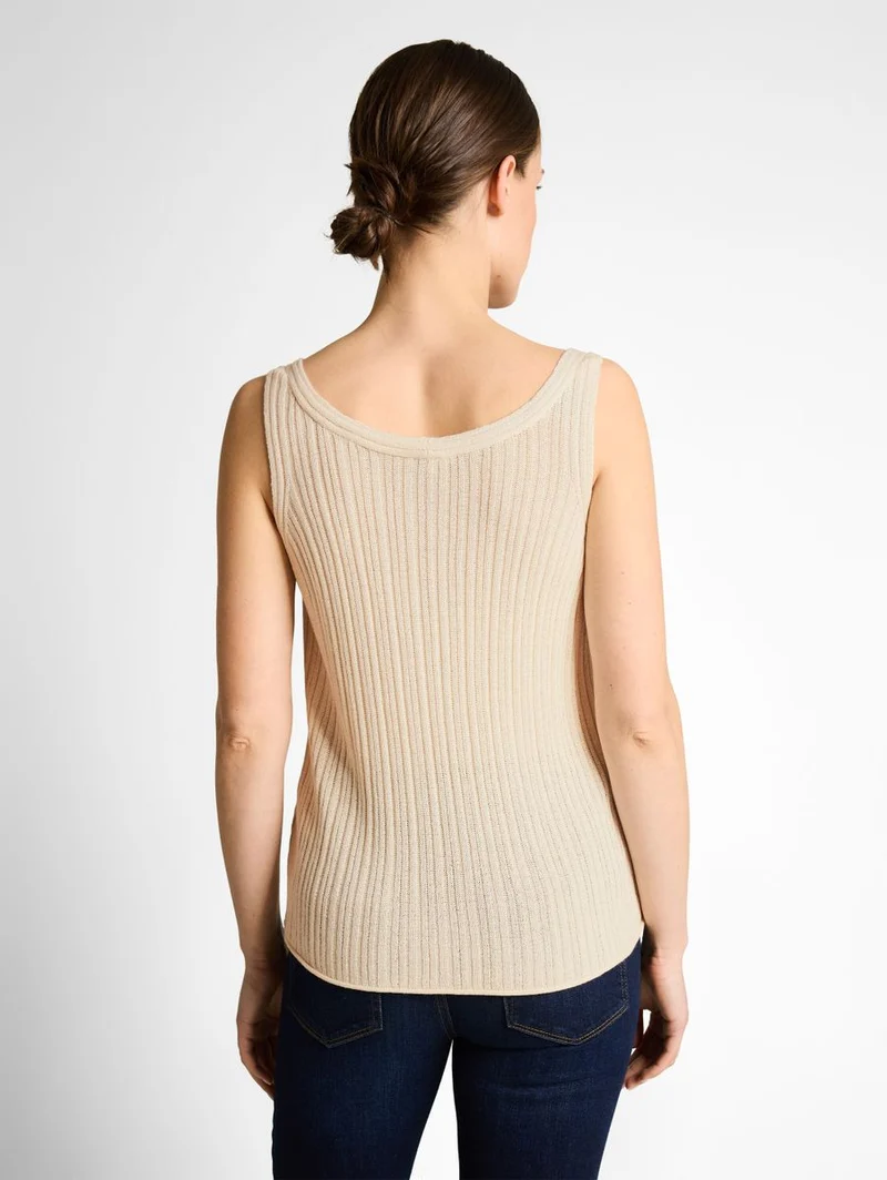 Stricktop mit V-Ausschnitt