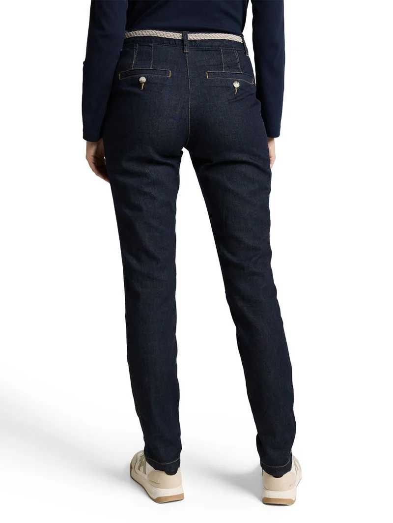 Slim Chino Hose im Jeans-Look