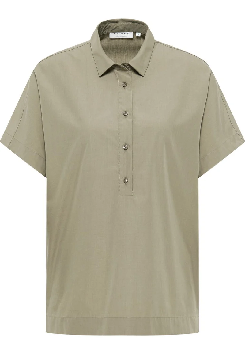 Eterna Damen Bluse Popeline Kurzarm