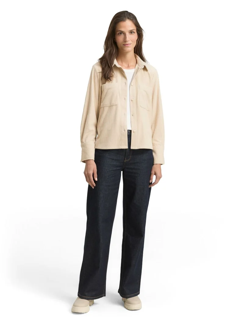 Loose Fit Cordbluse