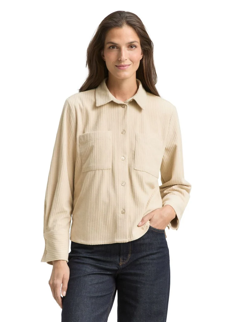 Loose Fit Cordbluse