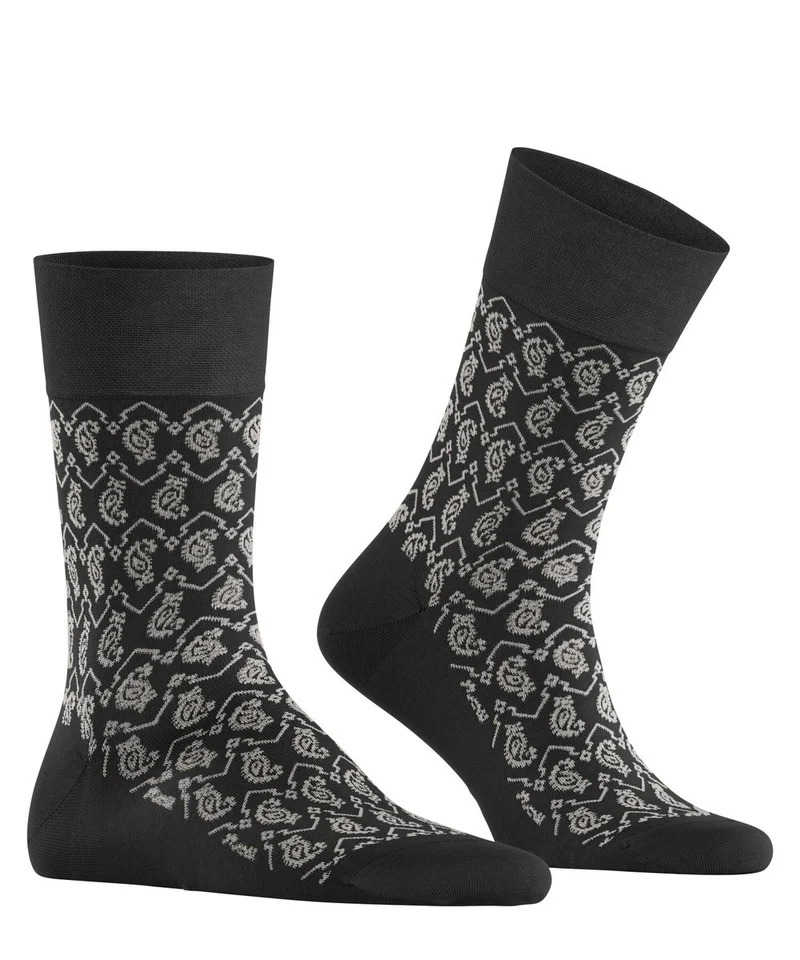 FALKE Herren Strumpf Sensitive Indian Tie Pattern