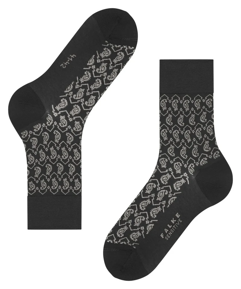 FALKE Herren Strumpf Sensitive Indian Tie Pattern