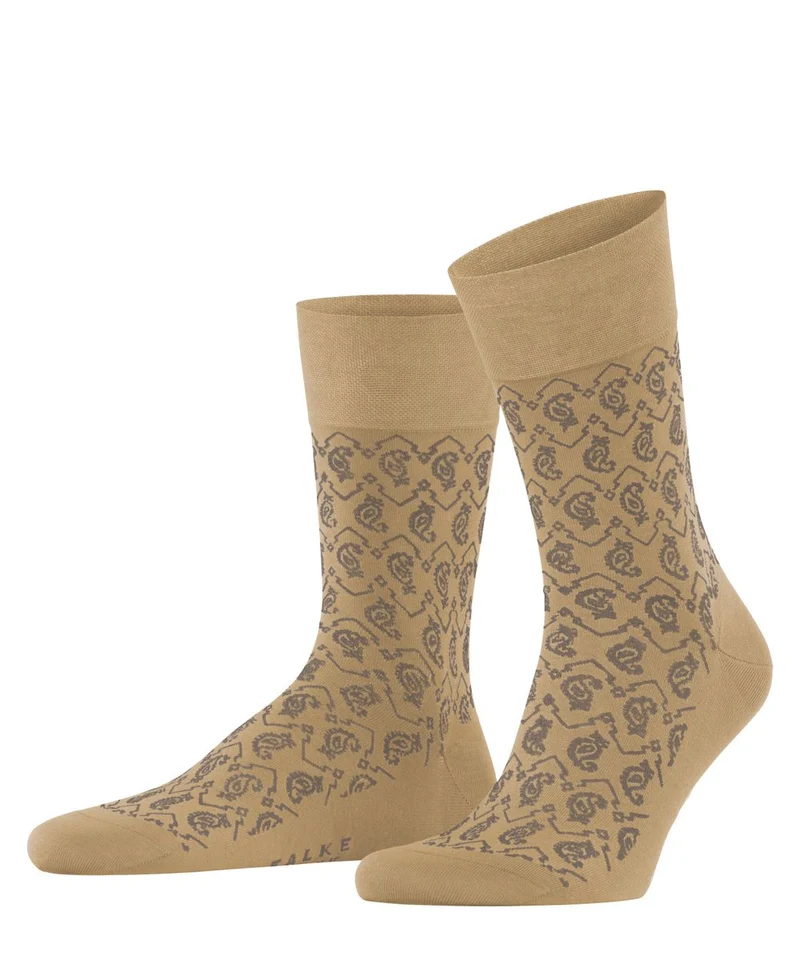 FALKE Herren Strumpf Sensitive Indian Tie Pattern