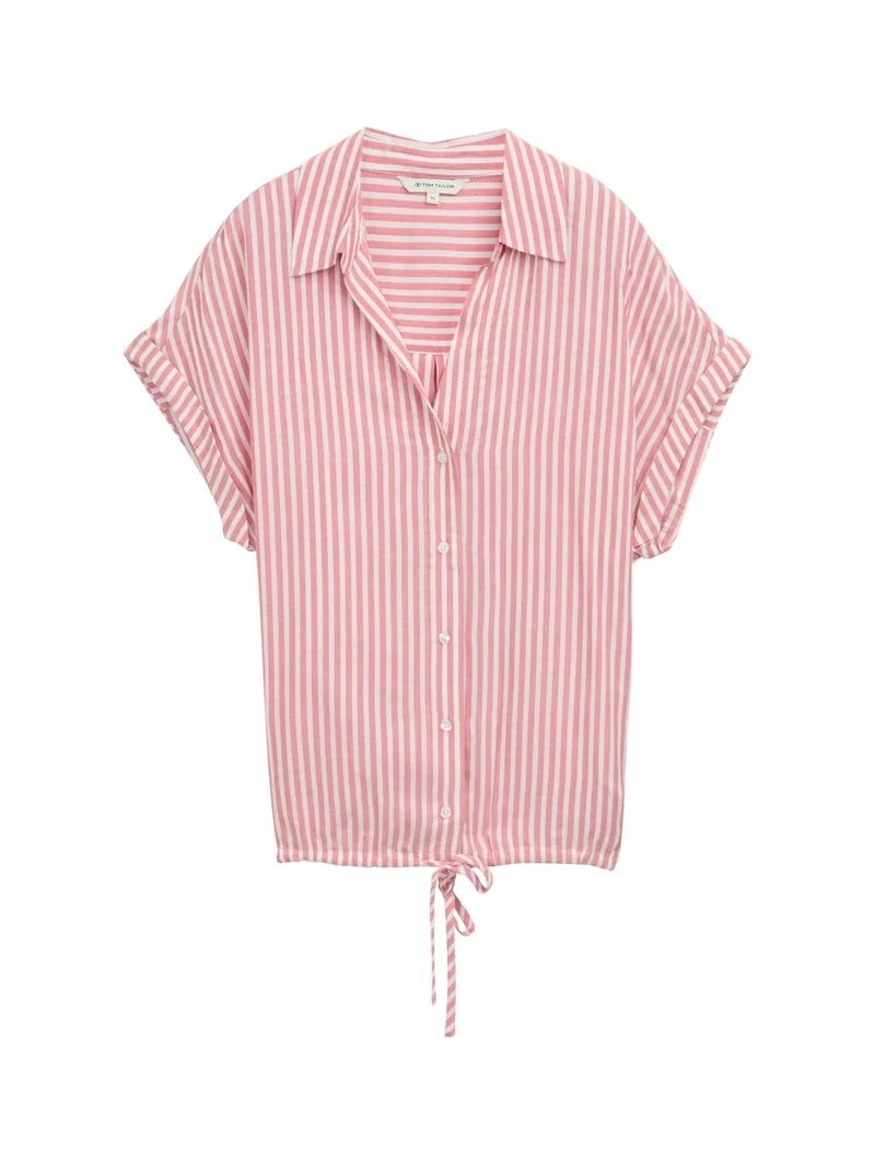 Loose Fit Bluse mit Streifenmuster