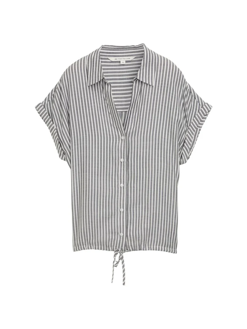 Loose Fit Bluse mit Streifenmuster