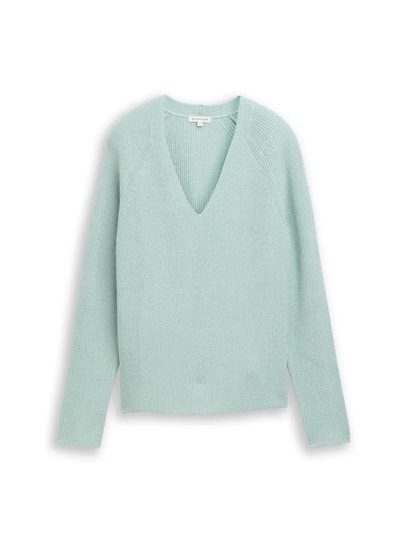 Strickpullover mit V-Ausschnitt