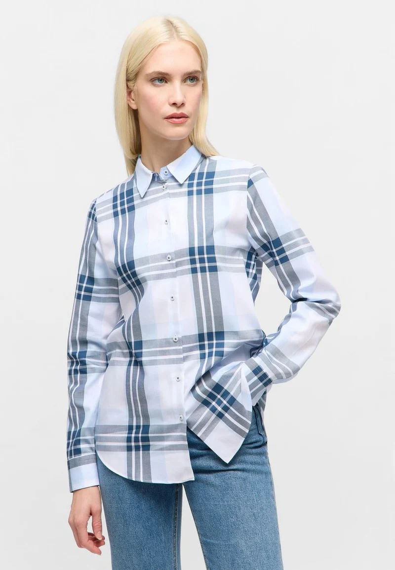 Bluse Flanell Langarm